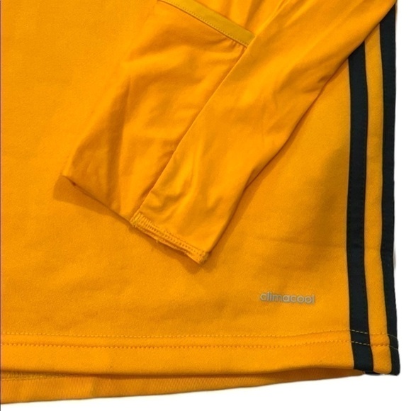 adidas juventus yellow long sleeve warm up jersey mock neck climacool - Picture 7 of 9